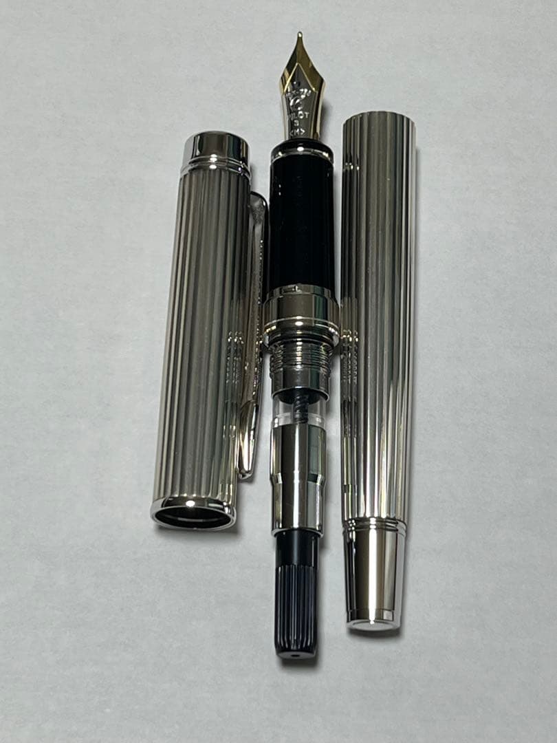 k*e様 パイロット 万年筆 グランセ スターリングシルバー ストライプ M P