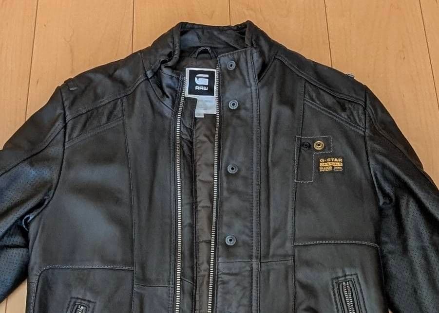 G-STAR RAW 牛革 ライダースジャケット