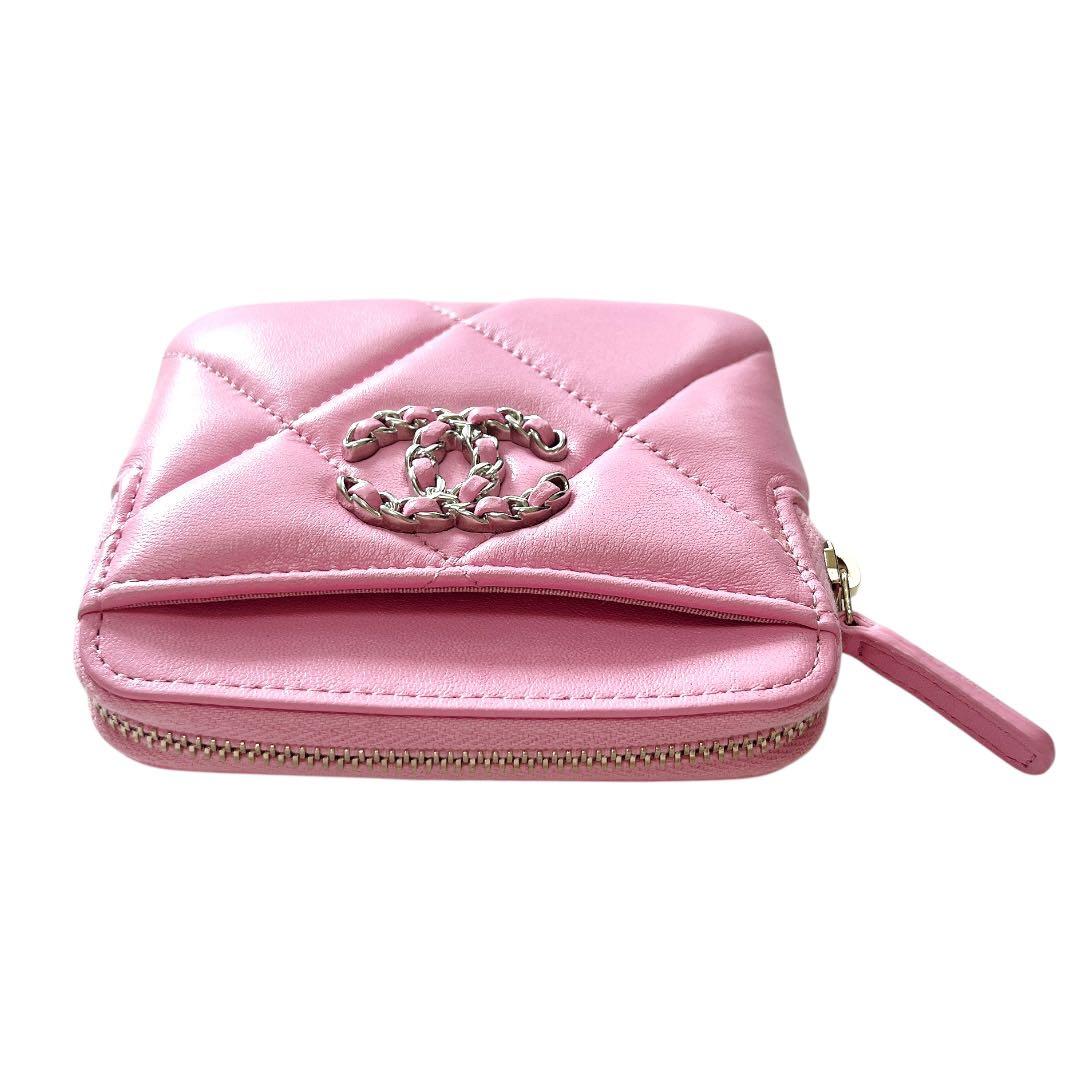 【未使用】CHANEL マトラッセ ピンク ラムスキン ケース ココマーク