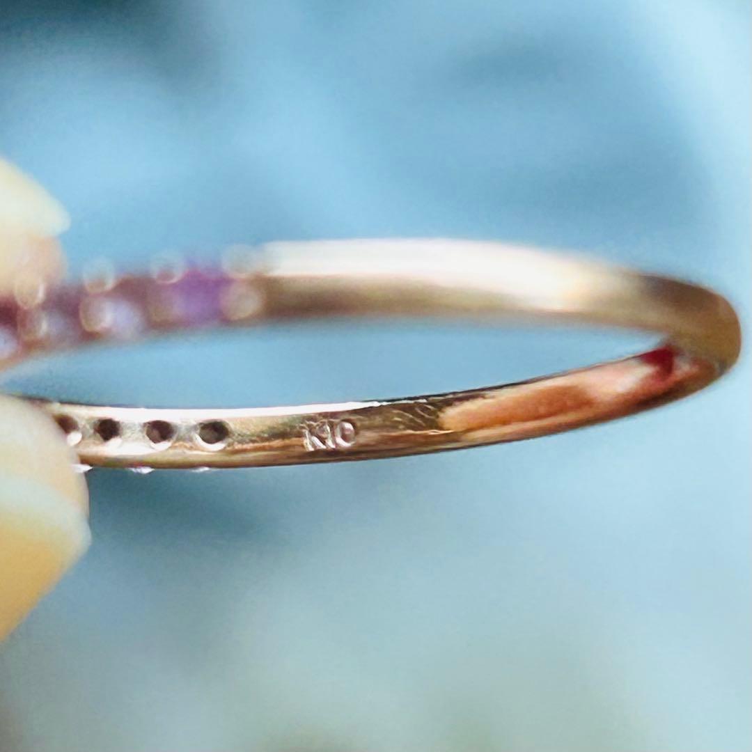 ピンクサファイア　ピンクトルマリン　リング　指輪