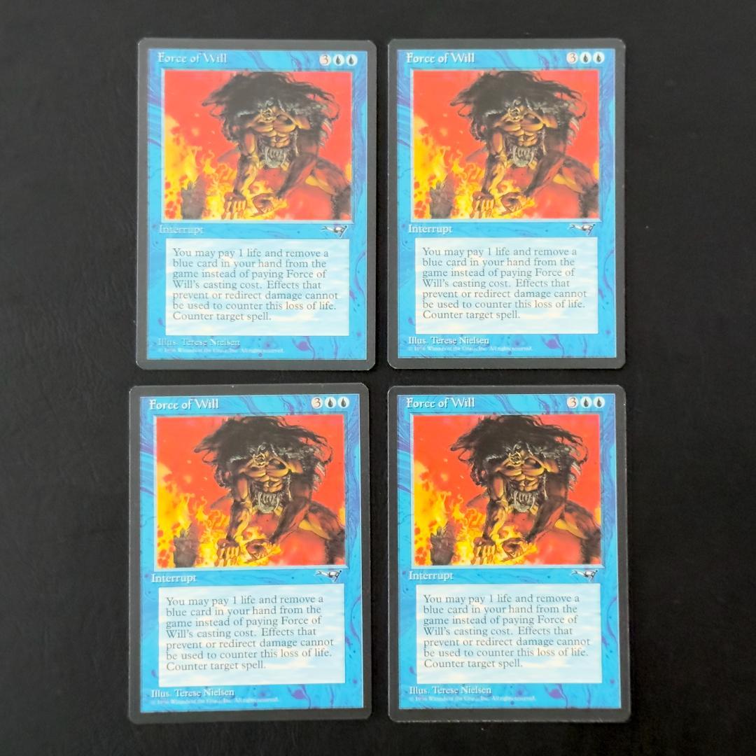 《意志の力/Force of Will》[ALL] 青U 4枚セット