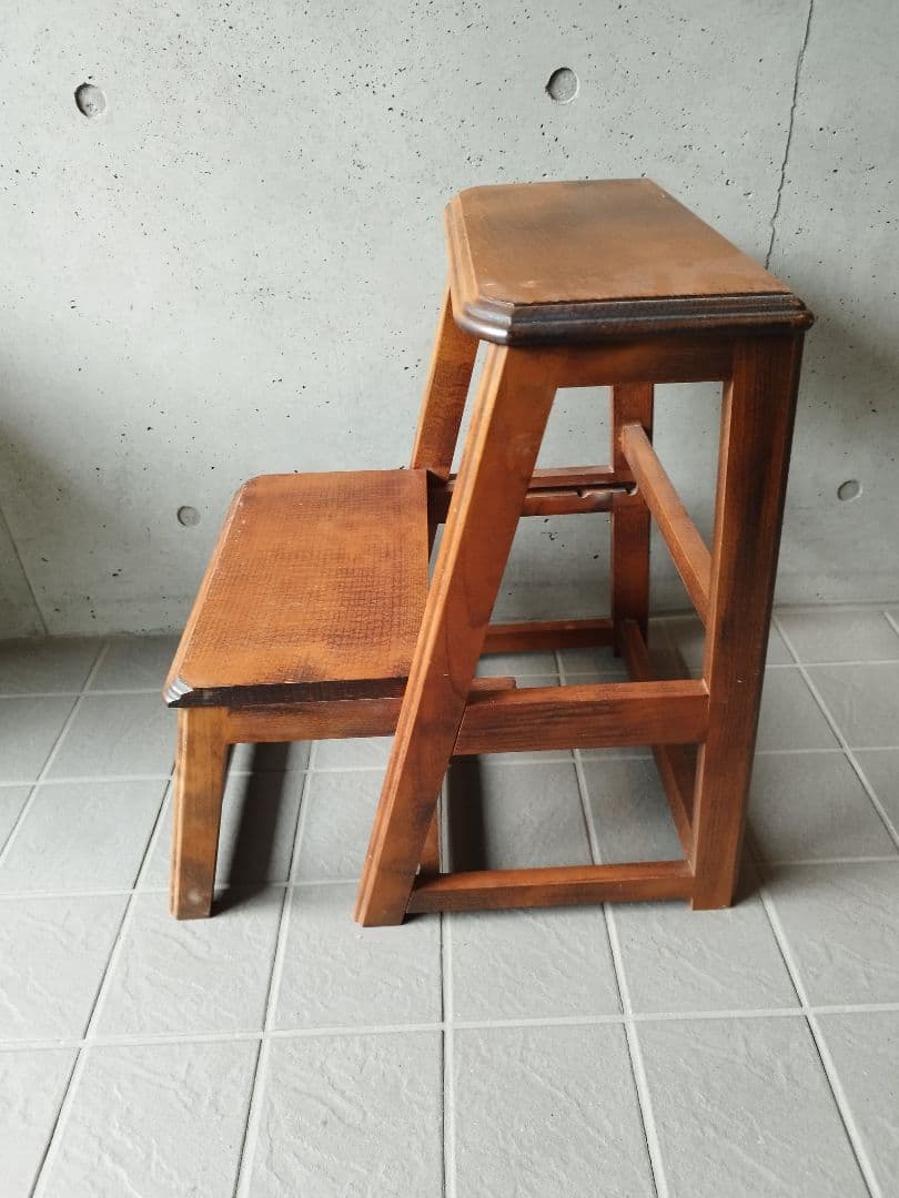 アンティーク　踏み台　木製　折りたたみ