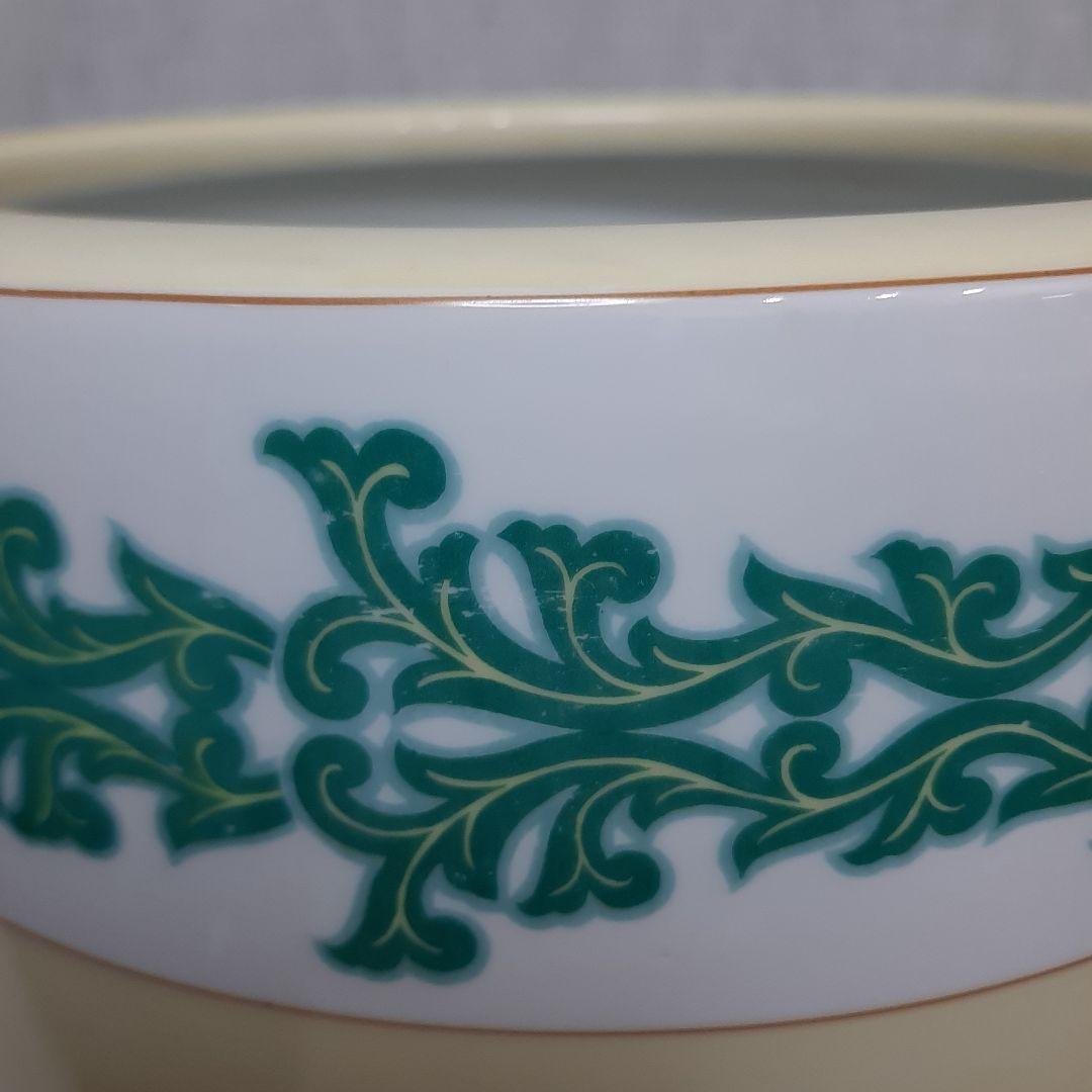 お値下げ中！ノリタケ 火鉢 唐草紋火鉢 手焙り 鉢カバー 日陶印 日本陶器