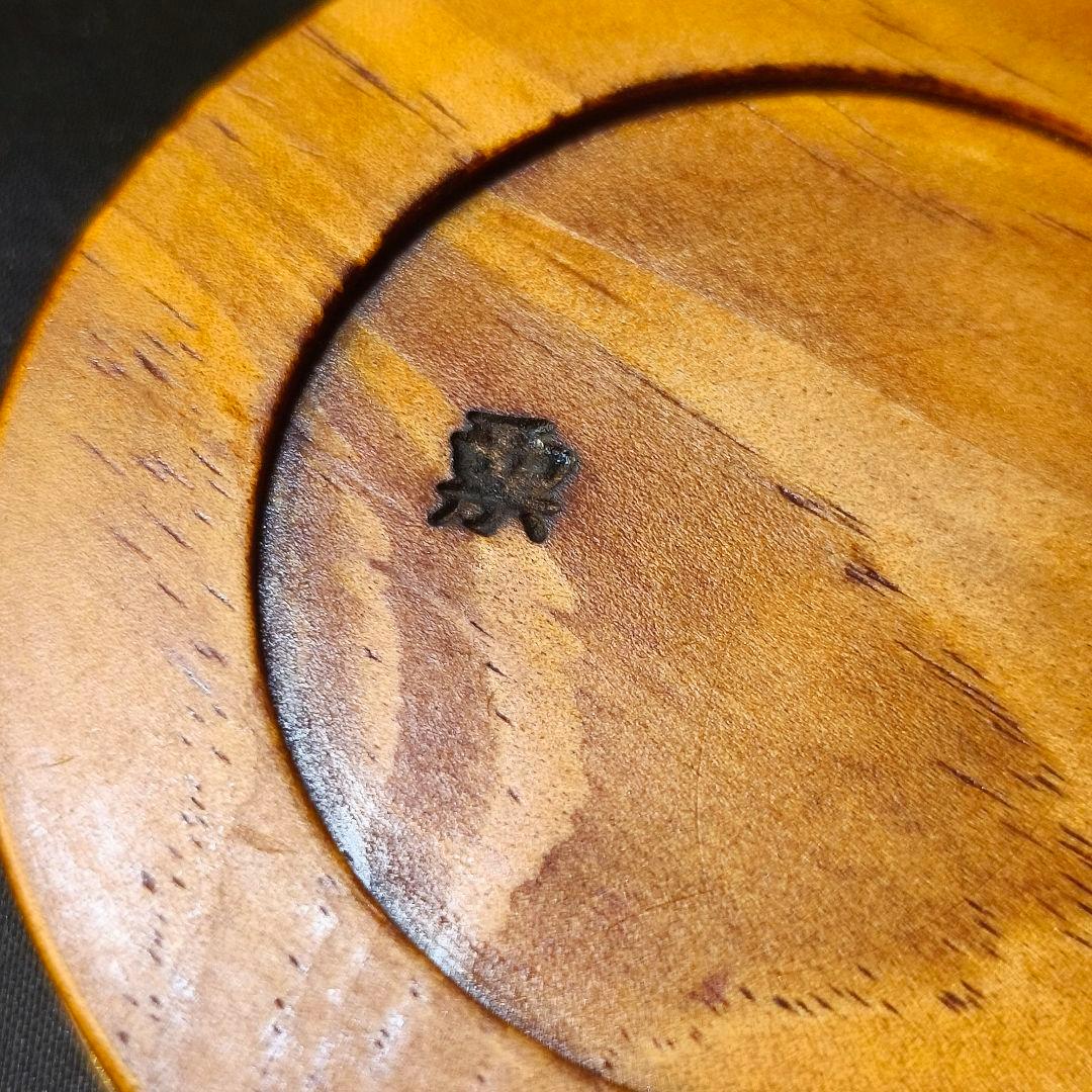 茶道具 内金香合 木製漆器 小堀家元職方挽物師【石井栗斎】作 骨董 旧家蔵出美品