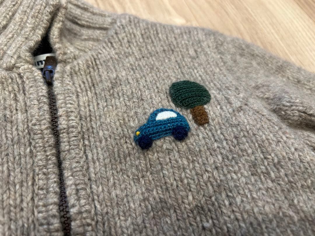 ファミリア　ニットジャケット　90cm