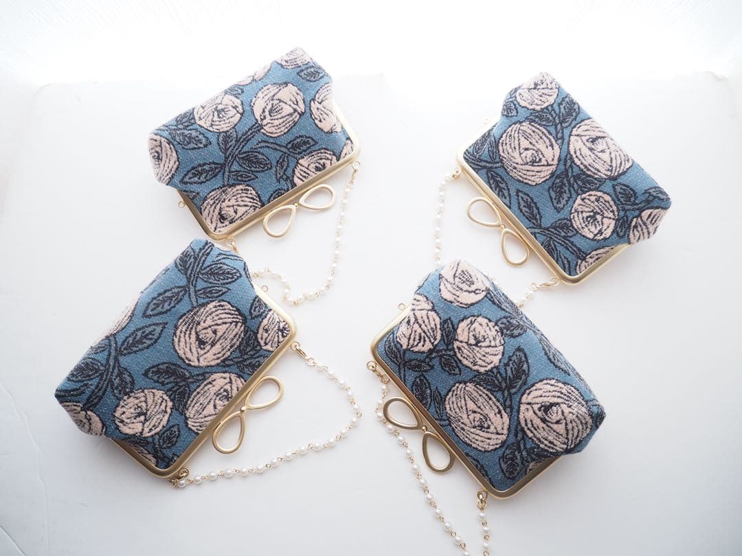 楽1番です！〔ハンドメイド〕ミナペルホネン　リボンがま口