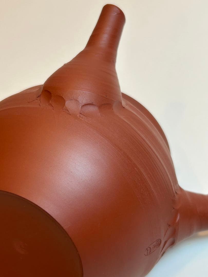 三代目　山田常山 常滑焼 朱泥茶器揃 急須 湯冷 湯呑 5客 人間国宝