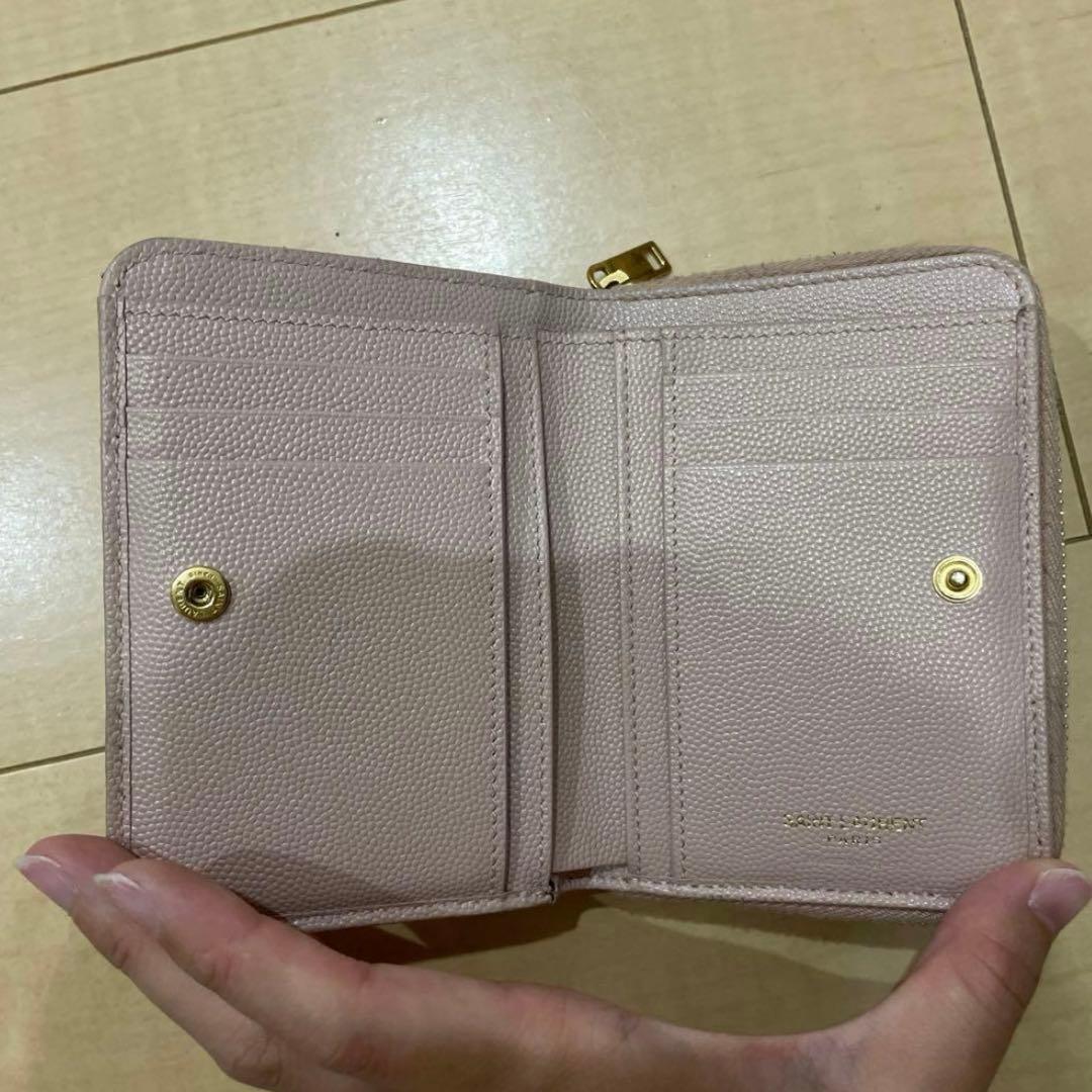 サンローラン　財布　ベビーピンク