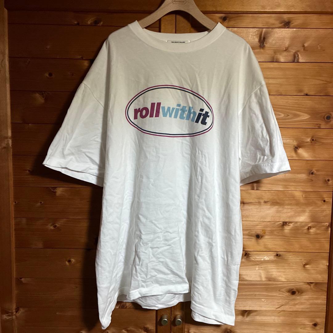 oasis roll with it Tシャツ XXL