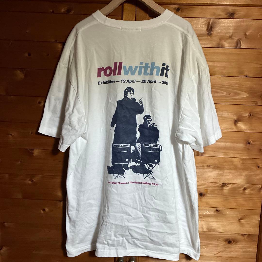 oasis roll with it Tシャツ XXL