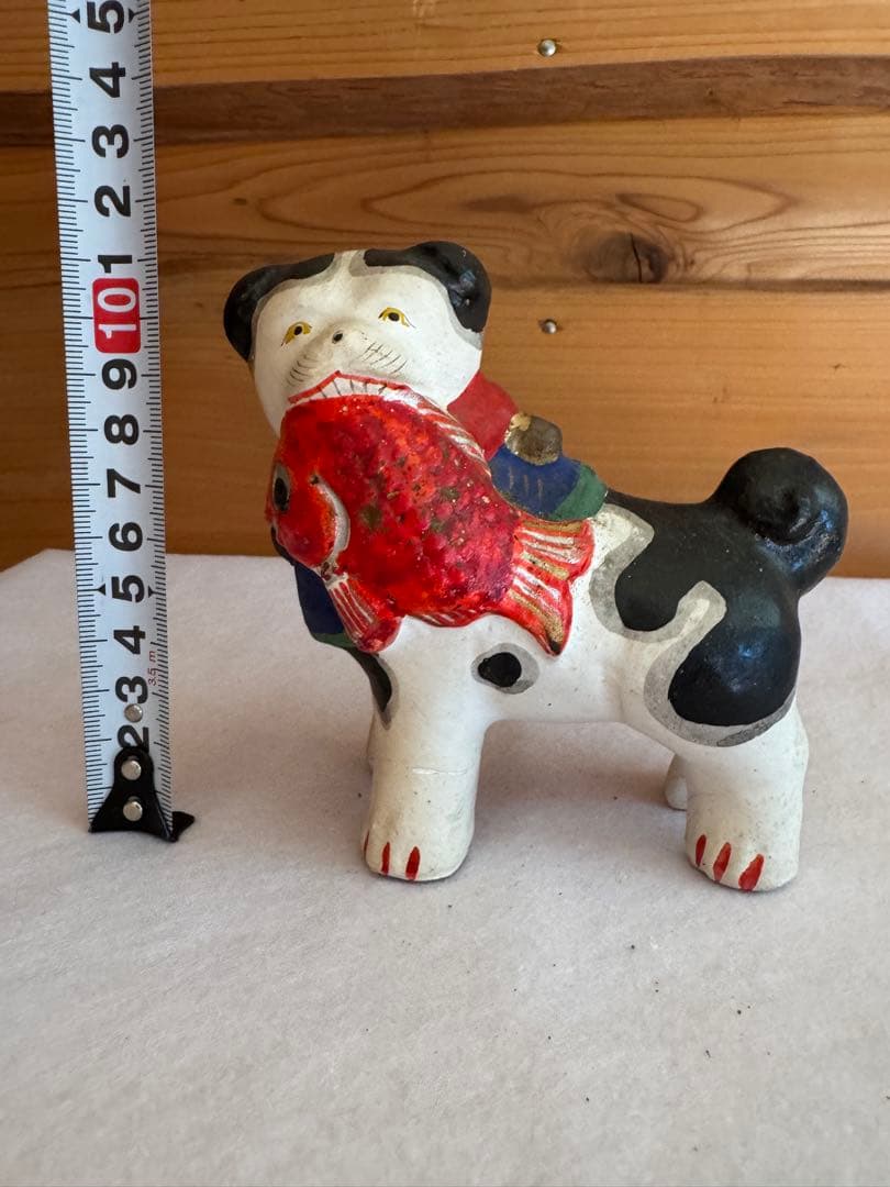 希少 中野土人形 奈良久雄 『鯛狆』郷土玩具 民藝 伝統文化 長野県