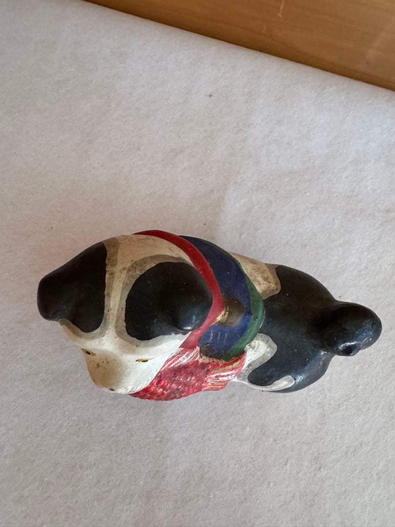 希少 中野土人形 奈良久雄 『鯛狆』郷土玩具 民藝 伝統文化 長野県