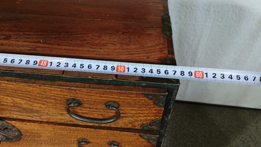 時代箪笥 純和風アンティーク　和たんす　重ね箪笥　前欅　　古民家　蔵出し