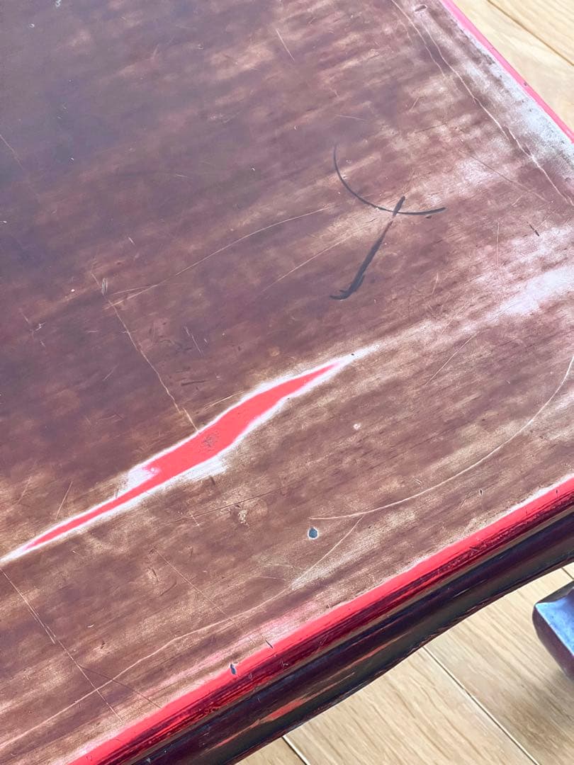 漆塗り 座卓 机 テーブル ちゃぶ台 古家具 昭和レトロ