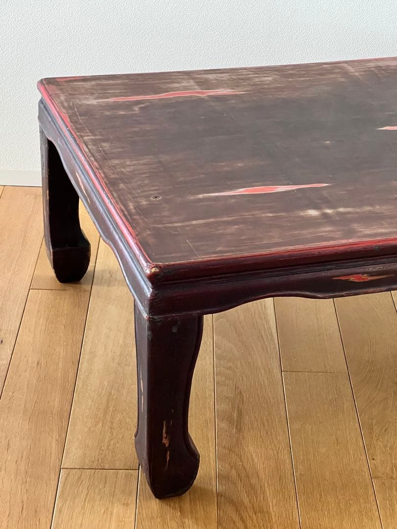 漆塗り 座卓 机 テーブル ちゃぶ台 古家具 昭和レトロ