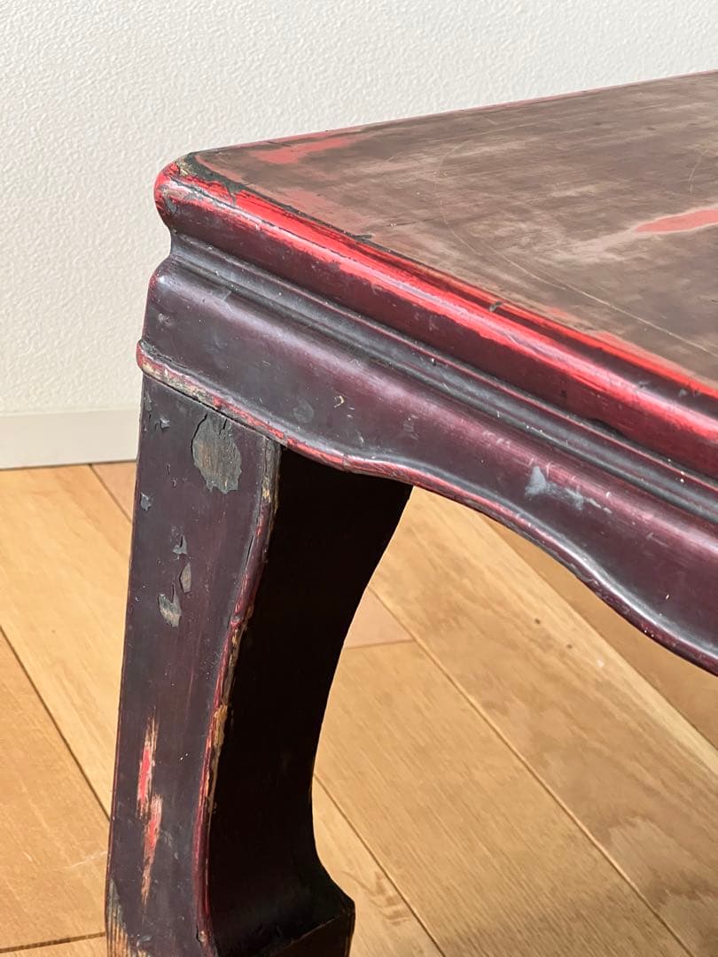 漆塗り 座卓 机 テーブル ちゃぶ台 古家具 昭和レトロ