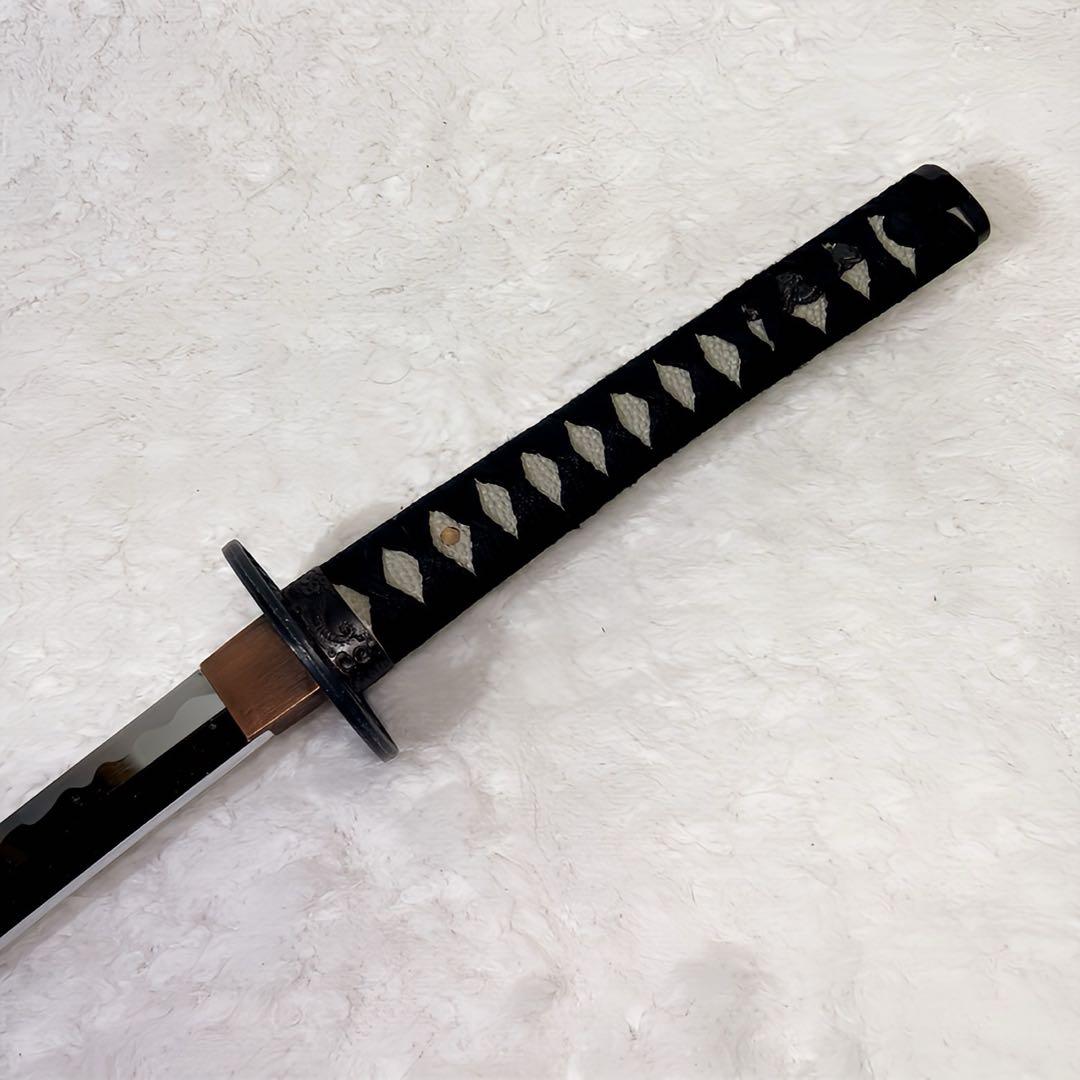 希少日本刀 黒い鞘 模造刀 アンティーク レトロ 昭和レトロ 鬼滅 日輪刀