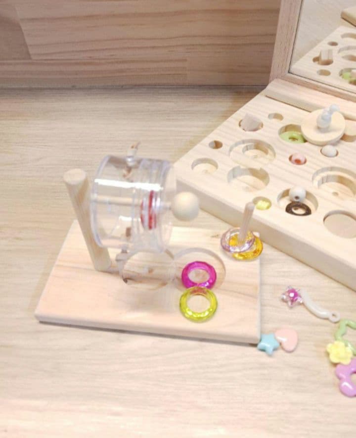 D20　⭐　ミラーボードとフォージングトイセット(大)⭐　インコ　バードトイ