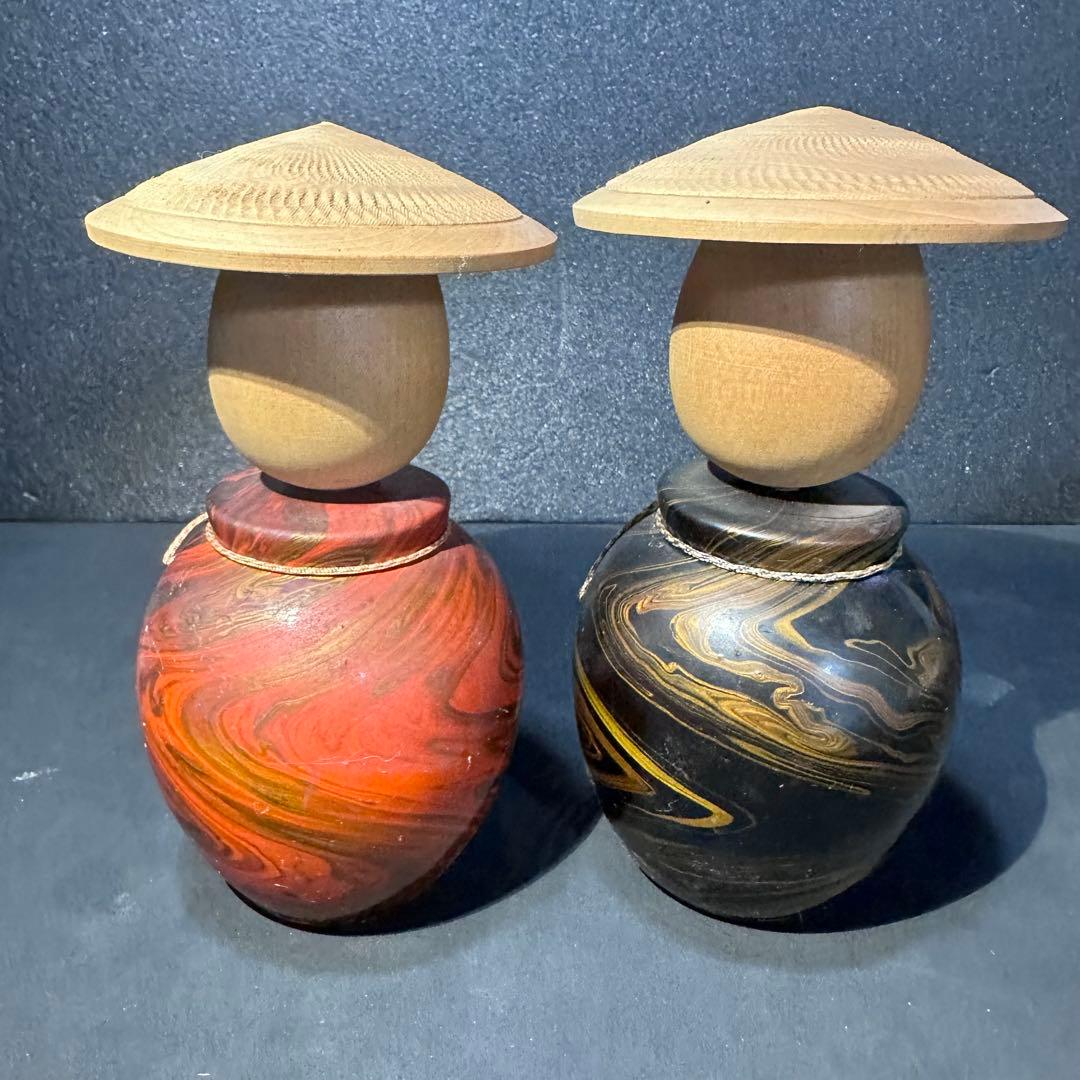 ビンテージ鳴子漆器　こけし