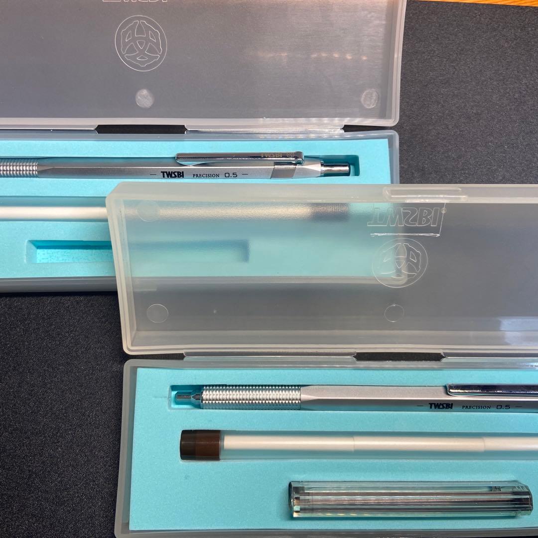 TWSBIシャープペンシル0.5　固定式と収納式　シルバー　２つセット