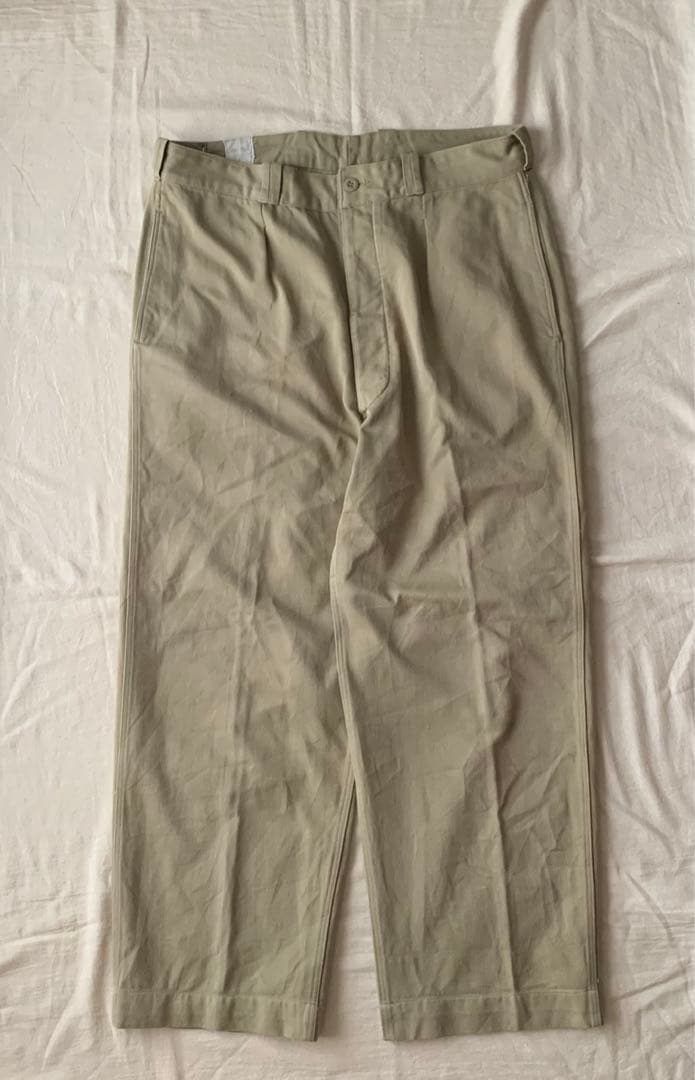 フランス軍m-52チノパンツ　ワンタック　軍パン　25サイズ