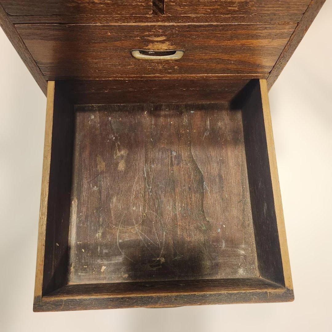 レトロ 鏡台 姿見 小引き出し古家具 時代家具 和モダン スタンドミラー 古民家