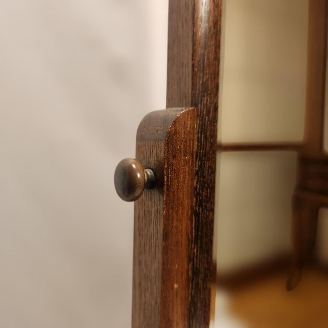 レトロ 鏡台 姿見 小引き出し古家具 時代家具 和モダン スタンドミラー 古民家