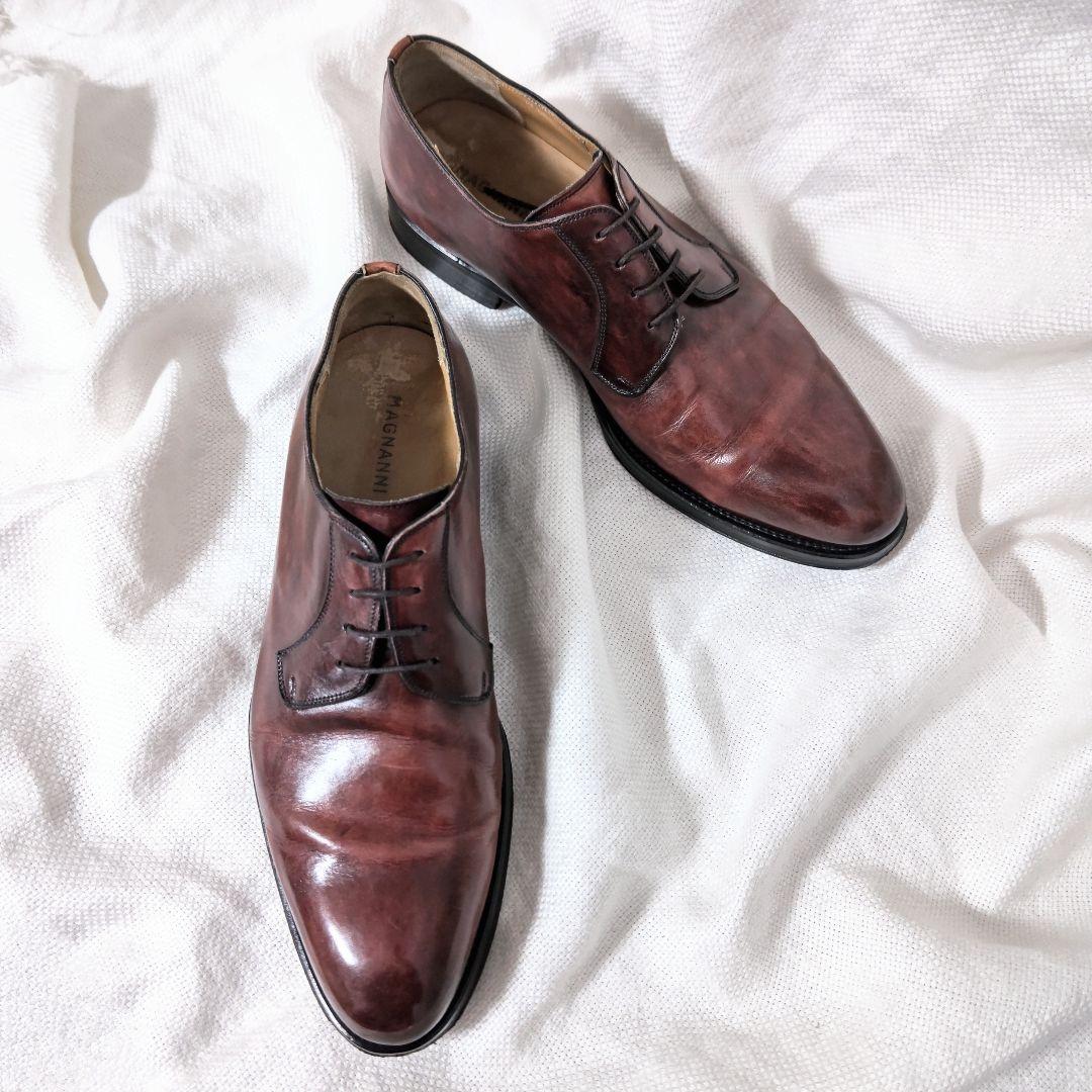 MAGNANNIマグナーニ13935プレーントゥレザービジネスドレスシューズ40