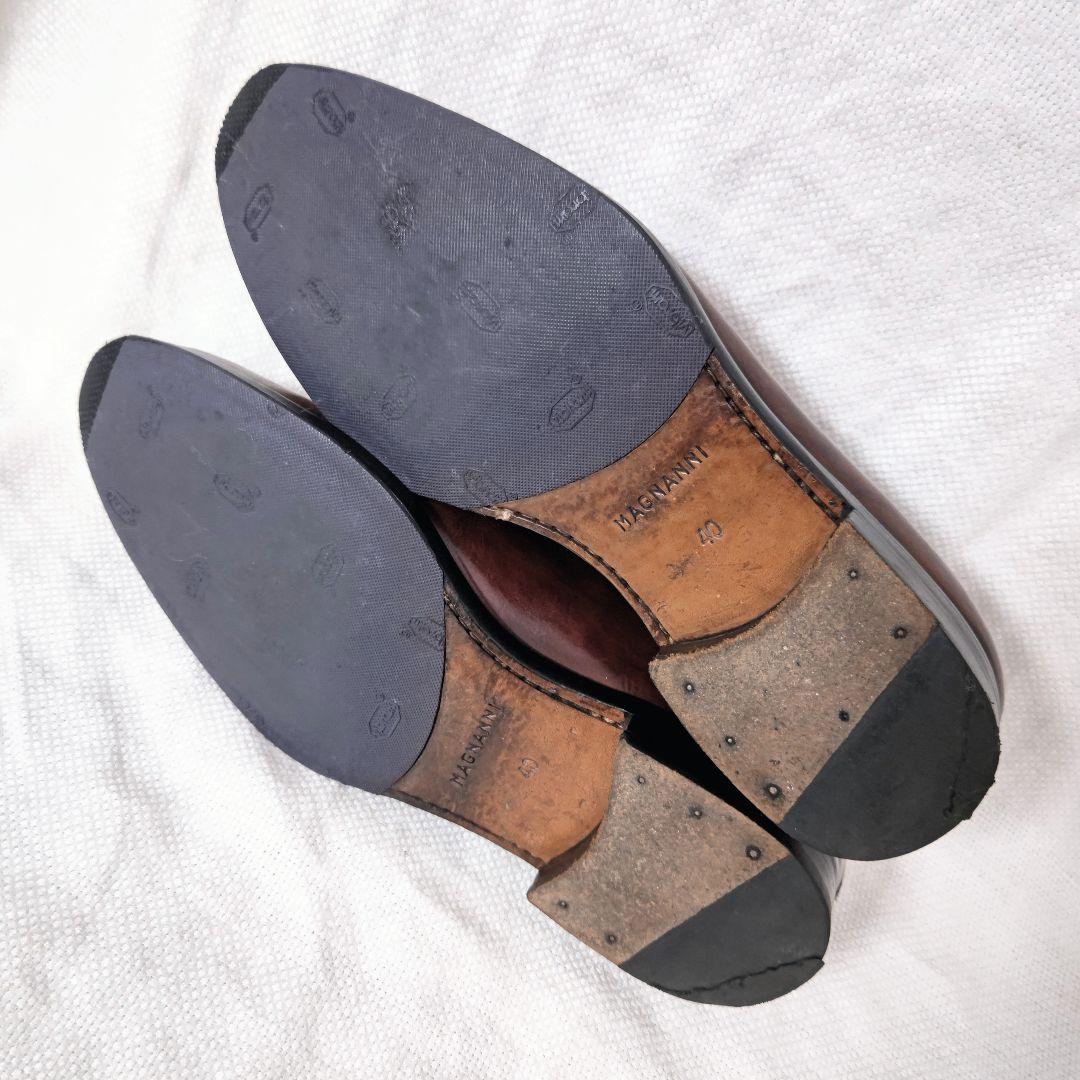 MAGNANNIマグナーニ13935プレーントゥレザービジネスドレスシューズ40