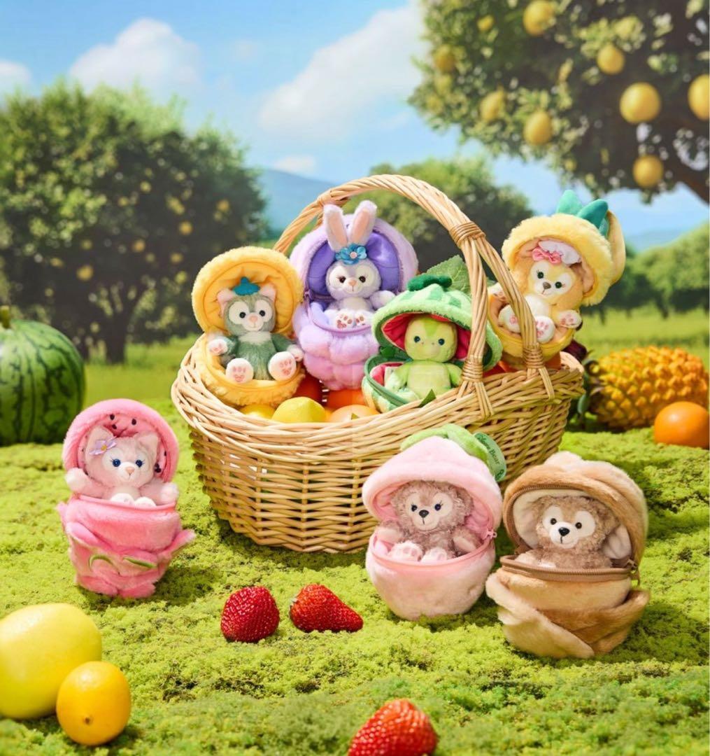 上海ディズニー ぬいぐるみ　新作　カラフルフルーツ＆ベジタブルシリーズ バラ売り