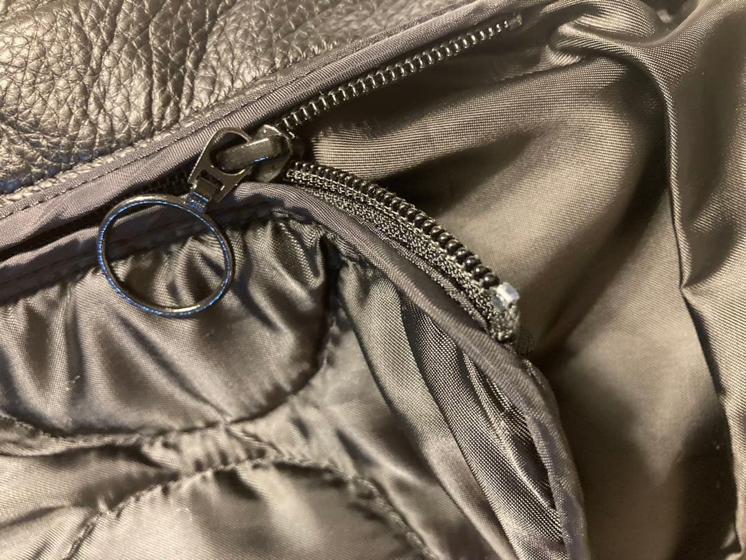 【美品】カドヤ　シングルレザージャケット パット&ライナー付き