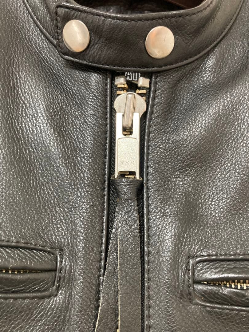 【美品】カドヤ　シングルレザージャケット パット&ライナー付き