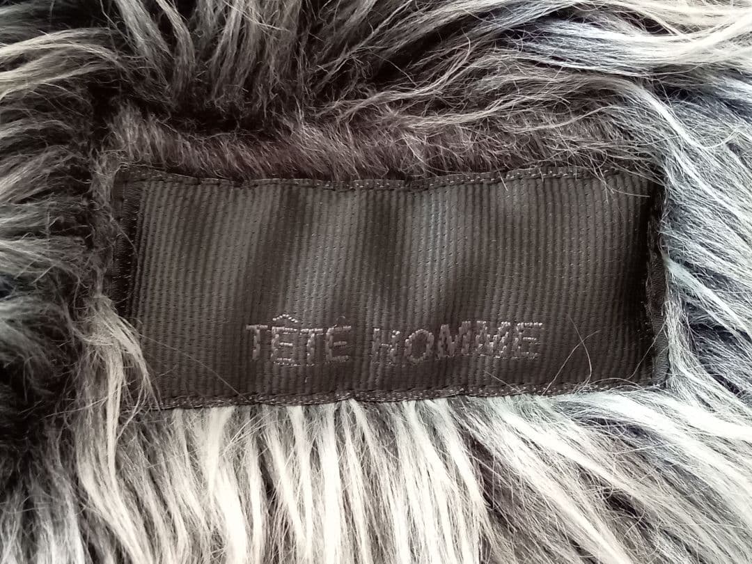 美品　TETE HOMME　ムートン　ファー　毛皮　アーカイブ　y2k