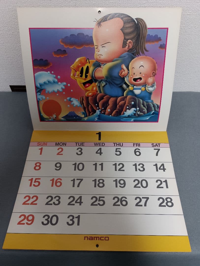 ナムコ　1989年 パックマンカレンダー