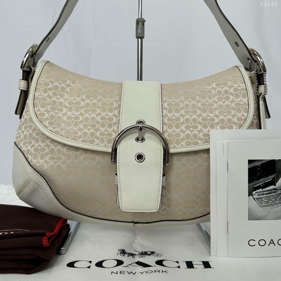 【極美品/付属品完備】コーチ 6808 ソーホー ワンハンドバッグ シグネチャー