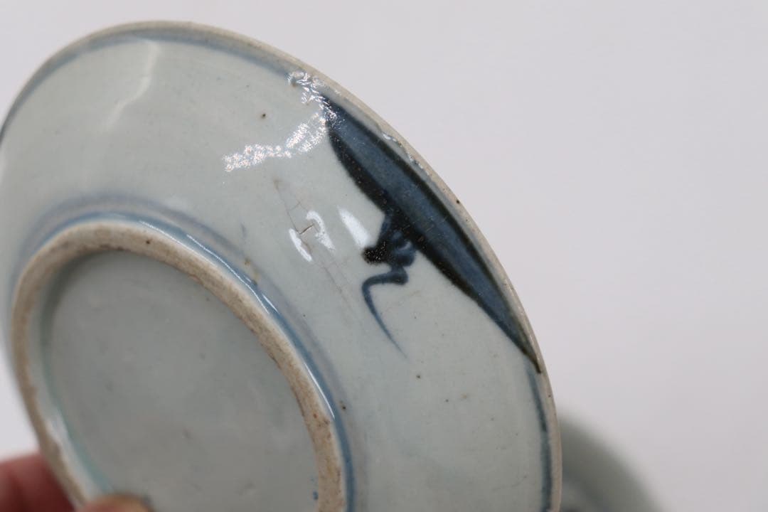 中国　清時代　染付小皿9点　送料込み250707