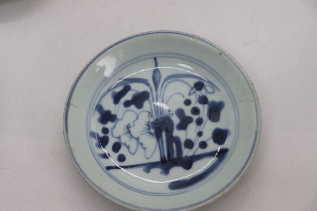 中国　清時代　染付小皿9点　送料込み250707