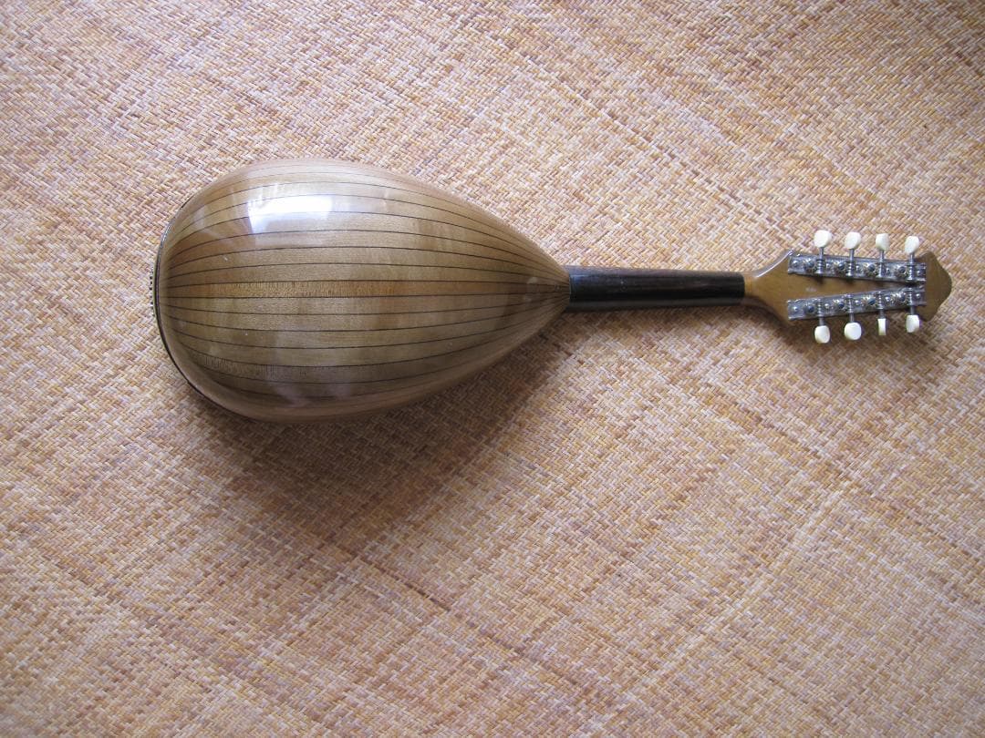 伝統的な木製マンドリン 6弦