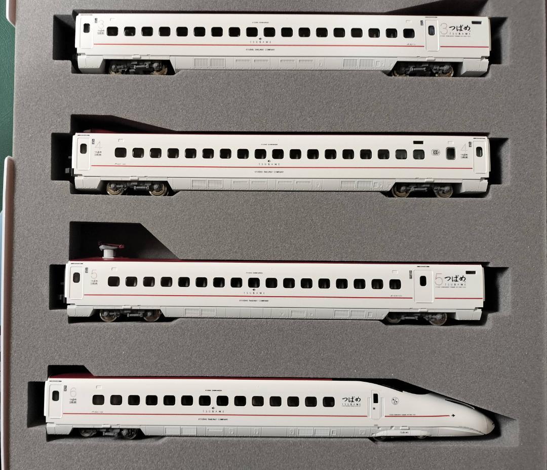 26　Nゲージ 九州新幹線800系つばめ　6両セット　室内灯付　【即購入可】
