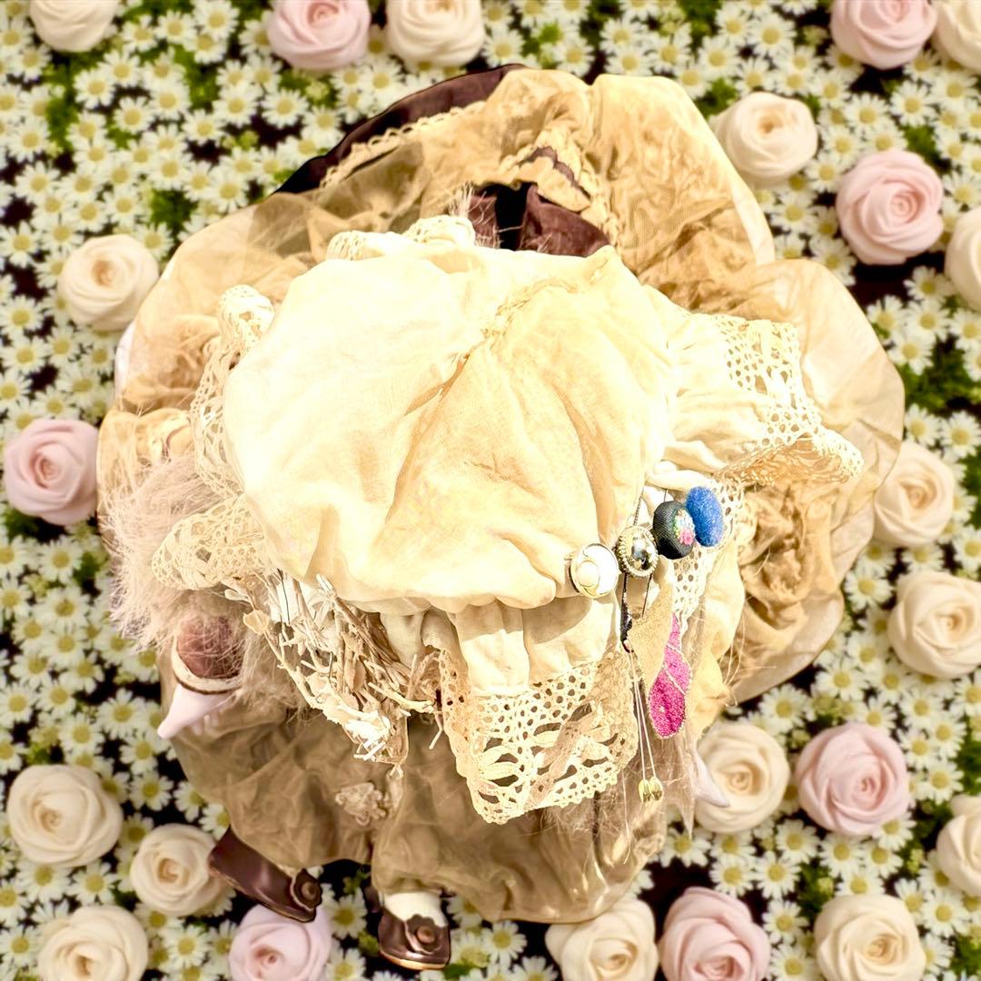 ビスクドール ジュモー フランス プリンセスドレス シェルカメオ エリザベスコイ