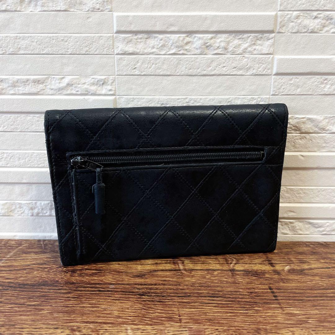 シャネル マトラッセ レザー 財布 ケース カードケース ビコローレ