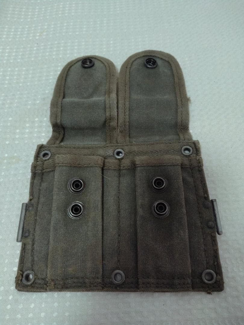 麦*様 自衛隊 M1小銃弾納マガジンポーチ官給品 昭和33年初期型M1ガーランド