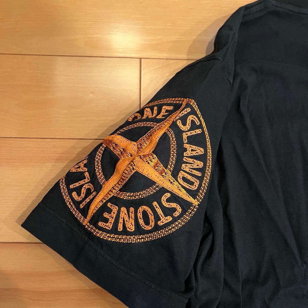 ★希少！肩刺繍★ストーンアイランド Tシャツ ★ネイビー S★ケース付属品有❗️
