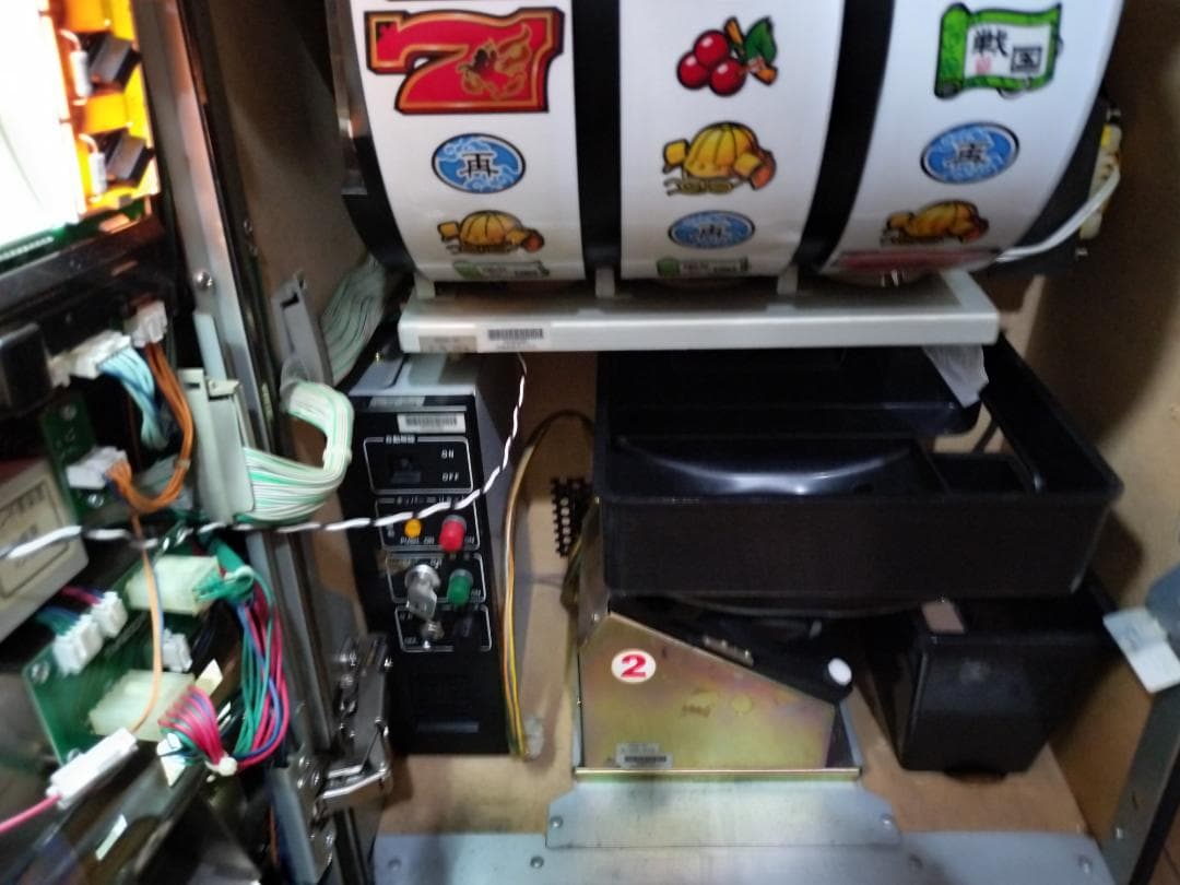 【パチスロ実機】山佐★天下布武R【オートプレイ付不要機付】４号機・希少台