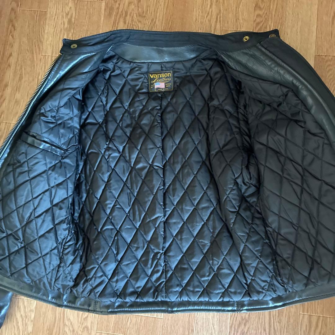 vanson leathers 40 ライダース　レザージャケット　革ジャン