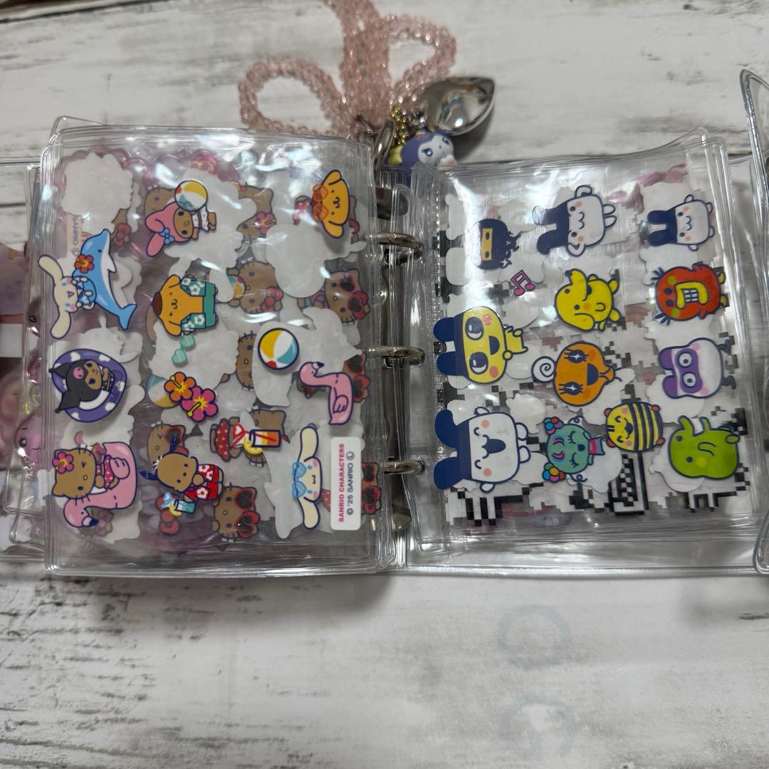 ボンボンドロップシール　シール帳　完成品　サンリオ　たまごっち　しずくちゃん