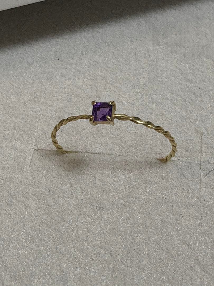 未使用 con affetto K10 アメジストリング
