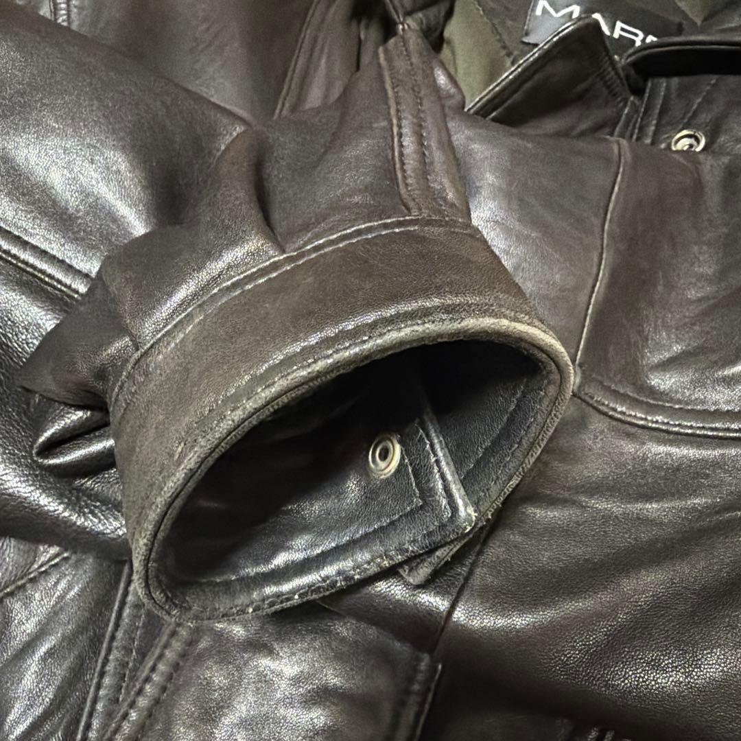 leather jacket 90s レザージャケット　短丈