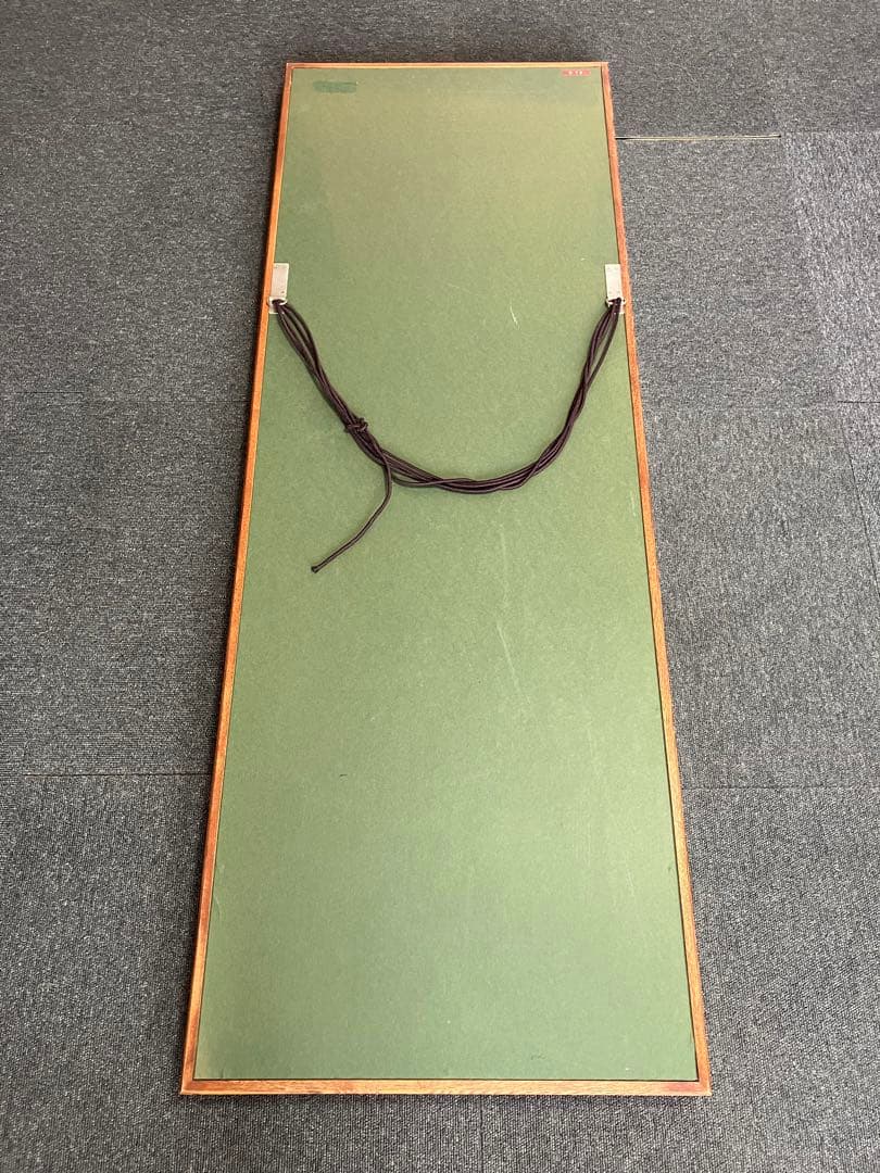 芹沢銈介 額装 型染 寿の字 掛軸 染付 旧家引取品