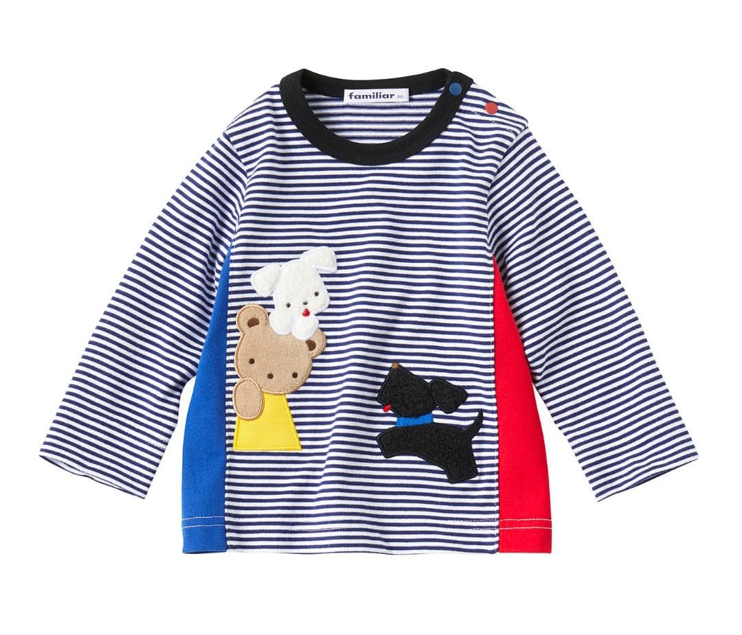【新品 未使用】 familiar ファミリア 長袖 トップス 80cm ロンT